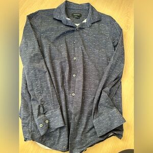 Bugatchi Navy Textured Shirt